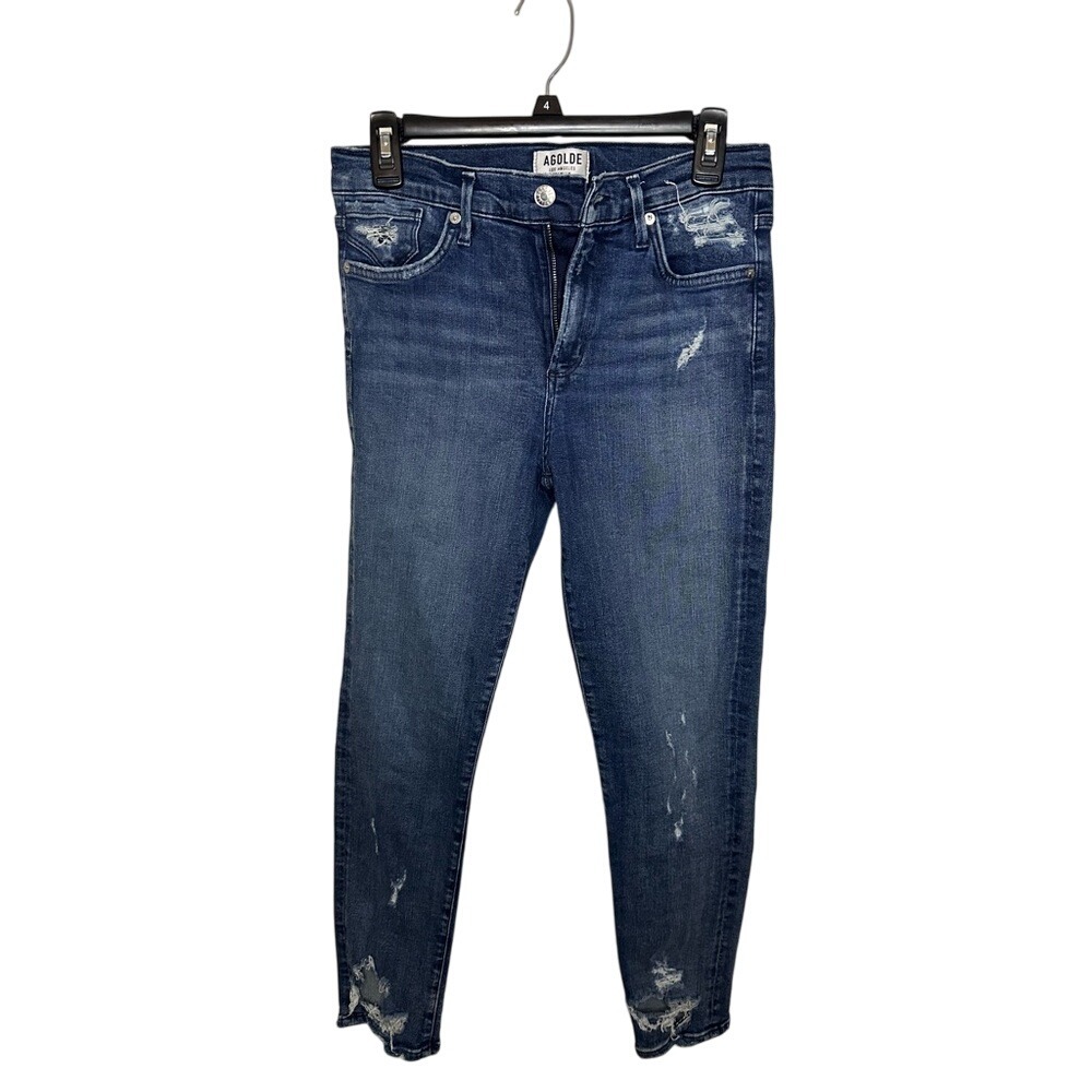 AGOLDE Los Angeles Premium Denim‎ Jeans Distressed Dark Wash Size 28